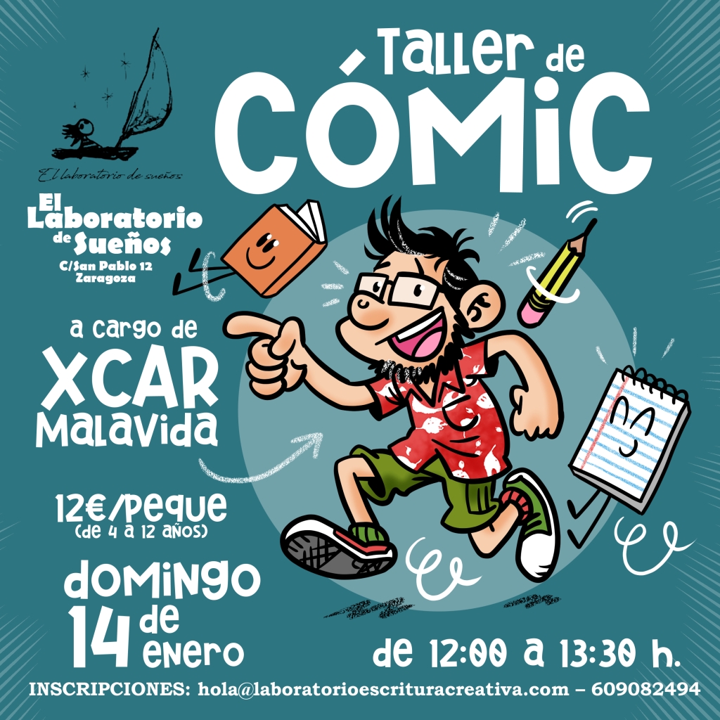 Nuevo taller de cómic infantil con XCAR Malavida el domingo 14 de enero